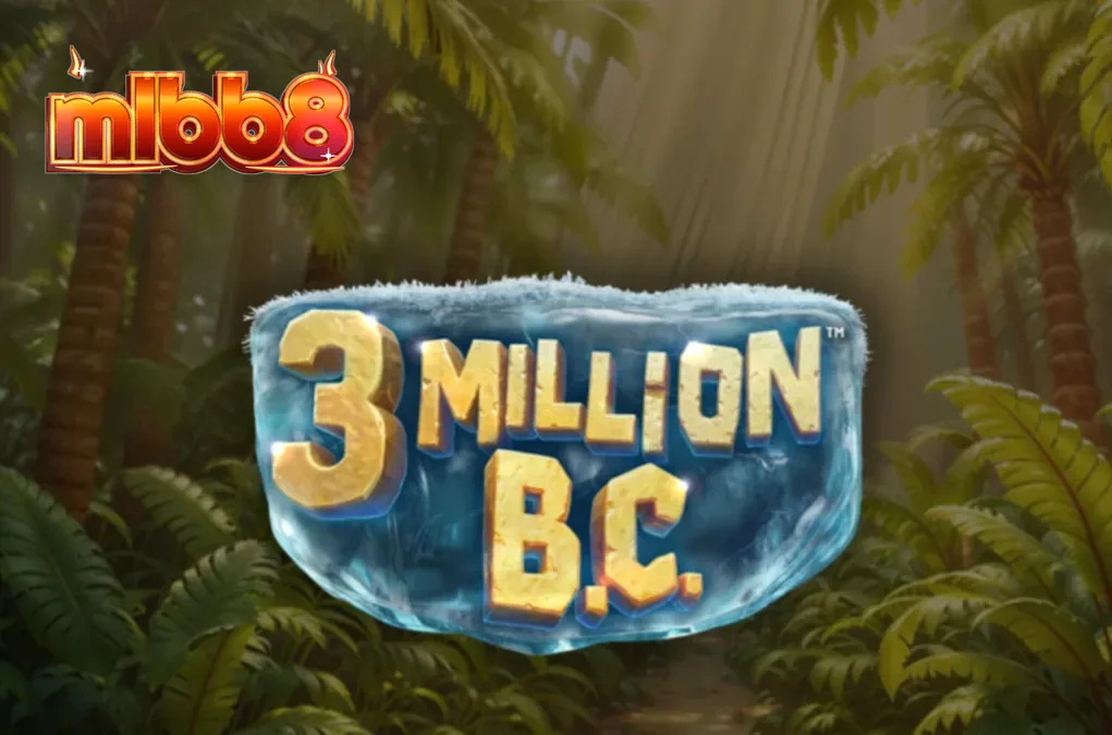 Tampilan visual slot 3 Million B.C. dengan elemen prasejarah dan roda jackpot